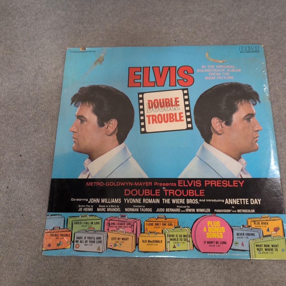 Elvis Presley Double Trouble Original Soundtrack Vinyl LP RCA APL1-2564 1967 - Picture 3 of 4